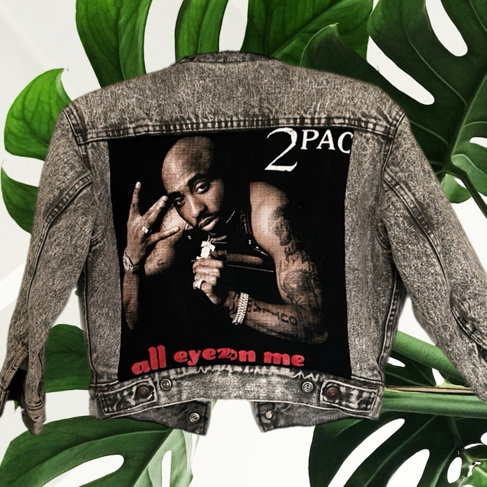 SOLD CUSTOM 2PAC LEVI’S ACID WASH JEAN JACKET